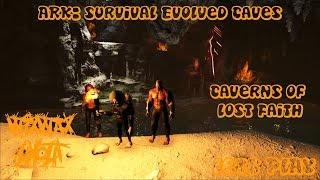 ARK Survival Evolved Caves  quotCaverns of Lost Faithquot with Ammonitas 720pLP [upl. by Petey]