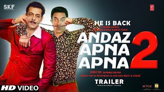 Andaz Apna Apna 2 Trailer Announcement  Salman Khan  Aamir khan  Rajkumar Santoshi [upl. by Suoiradal475]