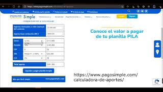 CALCULAR APORTES salud pension y riesgos [upl. by Areehs14]