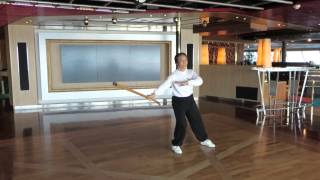 7 Tai Zhang Dao TZD  Sui Huangs Easy Taiji Cane Kata [upl. by Kele580]