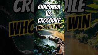 Anaconda vs Crocodile Who Will win the fight facts animalinsights [upl. by Sirahc]