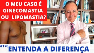 Qual a diferença entre GINECOMASTIA e LIPOMASTIA [upl. by Airaet756]