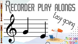 Recorder play along  30 Easy going GE [upl. by Hyozo]