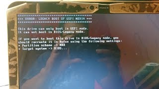 CARA MENGATASI ERROR LEGACY BOOT OF UEFI MEDIA SOLUTION [upl. by Llenrahs515]