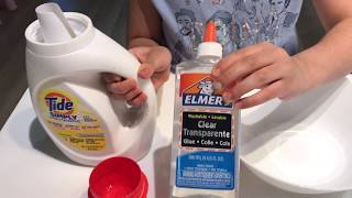 Make SLIME using only Elmers Glue and Tide EASY [upl. by Pinsky]