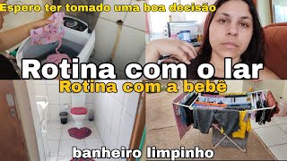 ROTINA COM UM BEBE DE 3 MÊS CUIDANDO DO LAR ☺️ [upl. by Mapes]