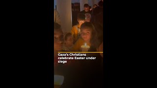 Gaza’s Christians attend Easter service in darkness  AJshorts [upl. by Dayir422]