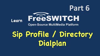 Learn FreeSWITCH Part6  Sip Profiles Directory and Dialplan [upl. by Suoivatnom]