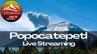 🌋 Popocatepetl Volcano Mexicos Most Active Volcano  Watch It Live [upl. by Agnot]