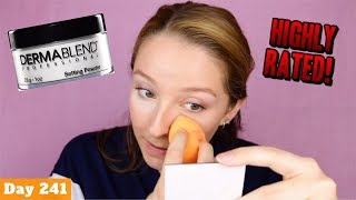 Dermablend Loose Setting Powder Review  Day 241 of Trying New Makeup Every Day [upl. by Steinway]