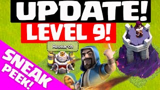 Clash of Clans UPDATE Sneak Peek ♦ Level 9 WIZARD TOWER and LABORATORY ♦ [upl. by Rihat]