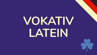 VOKATIV LATEIN in 80 Sekunden erklärt animiert 🇩🇪 [upl. by Anallese505]