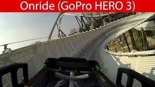 Heide Park  Bobbahn Schweizer Bobbahn  Onride Erste Reihe  Front Row POV [upl. by Murdocca920]