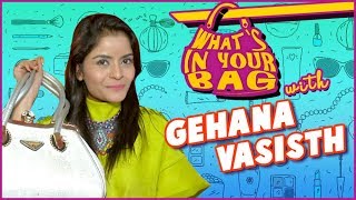 Gehana Vasisth Handbag SECRET REVEALED  Whats In Your Bag  TellyMasala [upl. by Knepper803]