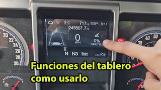 explicando las funciones del tablero closter de un camion como usar modificar pantalla de camion [upl. by Eidua]