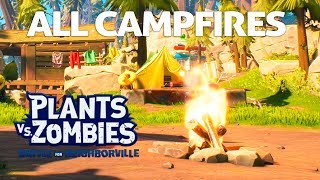 ALL CAMPFIRES Carry the Torch in Weirding Woods  Plants Vs Zombies Battle for Neighborville [upl. by Pernick480]