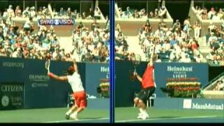 Nadal amp Querrey Serve Comparison [upl. by Anilrahc]