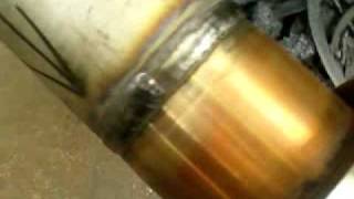 tig welding copper to 316 stainless 2 [upl. by Merrell]