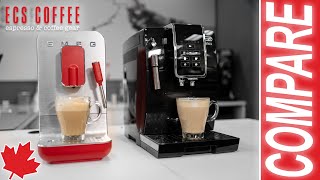 Smeg SuperAuto vs Delonghi Dinamica  The Espresso Machine FaceOff [upl. by Ellekim]