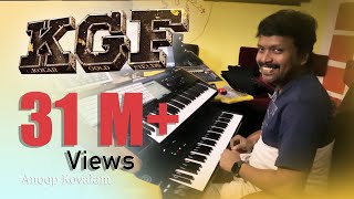 KGF Theme Music Anoop Kovalam  Live Programming KGF Yash [upl. by Isoj]