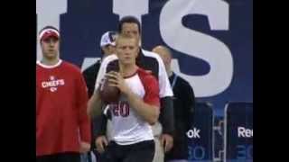 NFL Scouting Combine Quarterbacks Drills [upl. by Anifares]