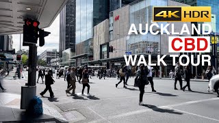 Auckland CBD Afternoon Walk Tour New Zealand 4K HDR [upl. by Mast253]