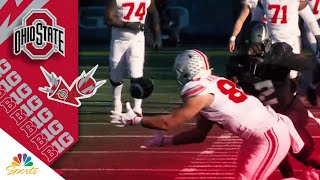 Controversial catch defines Ohio States opening scoring drive vs Oregon  Big Ten on NBC Sports [upl. by Irish894]