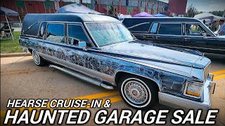 Haunted Garage Sale 2024  Spooky Vendors Hearse CruiseIn amp More Cleveland Ohio [upl. by Ettelra]