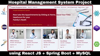 Hospital Management System Project using React JS and Spring Boot  Full Stack Application  React [upl. by Elisa8]