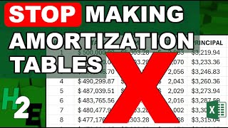 Make an Amortization Calculator in Excel Instead of an Entire Schedule [upl. by Yraeht]