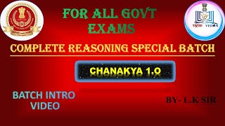 REASONING SPECIAL BATCHBY LK SIRCHANAKYA 1Oviral viralvideoeducationreasoning reels [upl. by Ria]