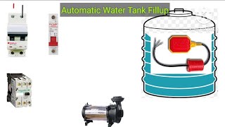 Automatic water tank fillupFloat switch connectionPump connectionwiring diagram SonuJha [upl. by Aidnama117]