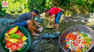 COCINANDO EN LA NATURALEZA EN UN RIO DE REPUBLICA DOMINICANA [upl. by Ajan]