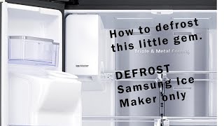 Defrost your Samsung fridge Ice Maker only [upl. by Struve989]