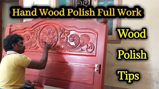 how to polish apply padauk wood  wood polish tips [upl. by Adnamar]