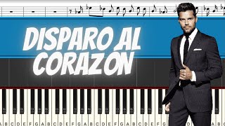 Ricky Martin  Disparo al Corazón  Piano Tutorial  Midi [upl. by Magdaia357]