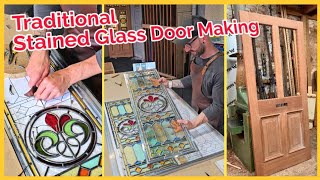 Traditional Stained Glass Door Making [upl. by Gowrie282]