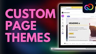 How to apply a custom branded theme to a page in Adobe Express [upl. by Berard]