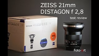 Zeiss 21mm distagon F 28 recensione  test review [upl. by Zolner732]