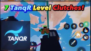 7 INSANE TanqR Level Clutches Roblox Bedwars [upl. by Aliuqaj]