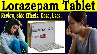 Lorazepam Tablets ip 2mg  Loravem 2mg review in Hindi  Uses Side Effects Dose [upl. by Gaw]