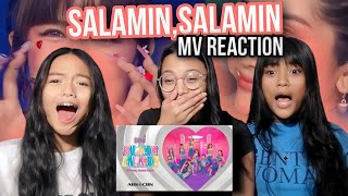 BINI  Salamin Salamin Official Music Video  REACTION [upl. by Rachaba]