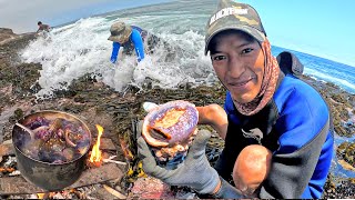 Increíble Pescador Extrae Mariscos por lugares Arriesgados  Tío Adrián [upl. by Olivia]