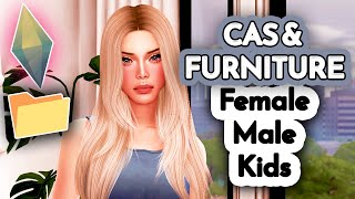 Sims 4 Huge CC Folder  CAS amp Furniture  Female Male Kids Maxis Alpha Cc Folder Download The Sims 4 [upl. by Schoening221]