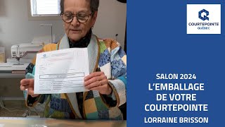 Lorraine Brisson  Lemballage de votre courtepointe [upl. by Whipple]