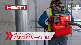 Hilti Nuron Cordless Vacuum VC 140222 Features and Benefits [upl. by Norvan]