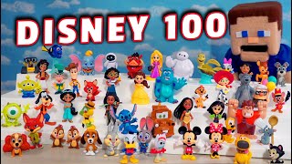 Disney 100 Figures SETS Just Play 2023 Unboxing  Puppet Steve [upl. by Giarla]