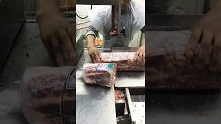 India Frz Buffalo Cube Roll Skill Cutting Royal Meat Cut Export Machine wow amazing shorts [upl. by Ammadas]