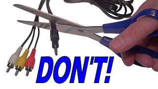 The maddening incompatibility of 35mm AV cables [upl. by Virg]