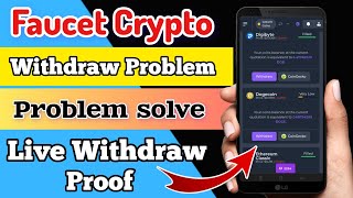 Faucet crypto website  Faucet crypto withdrawal  Faucet Crypto withdraw problem Solve [upl. by Ilaw]